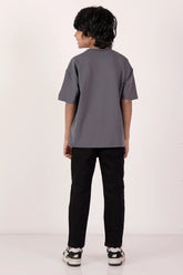 Boy's T-shirt (8-13Y) (Bluish Grey)